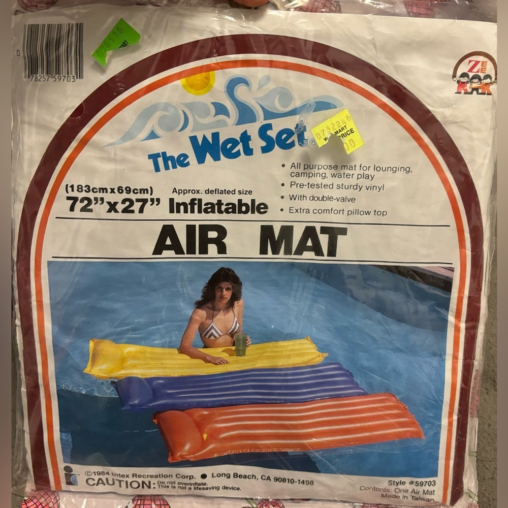 NWT Vintage 1984 Inflatable Air Mat